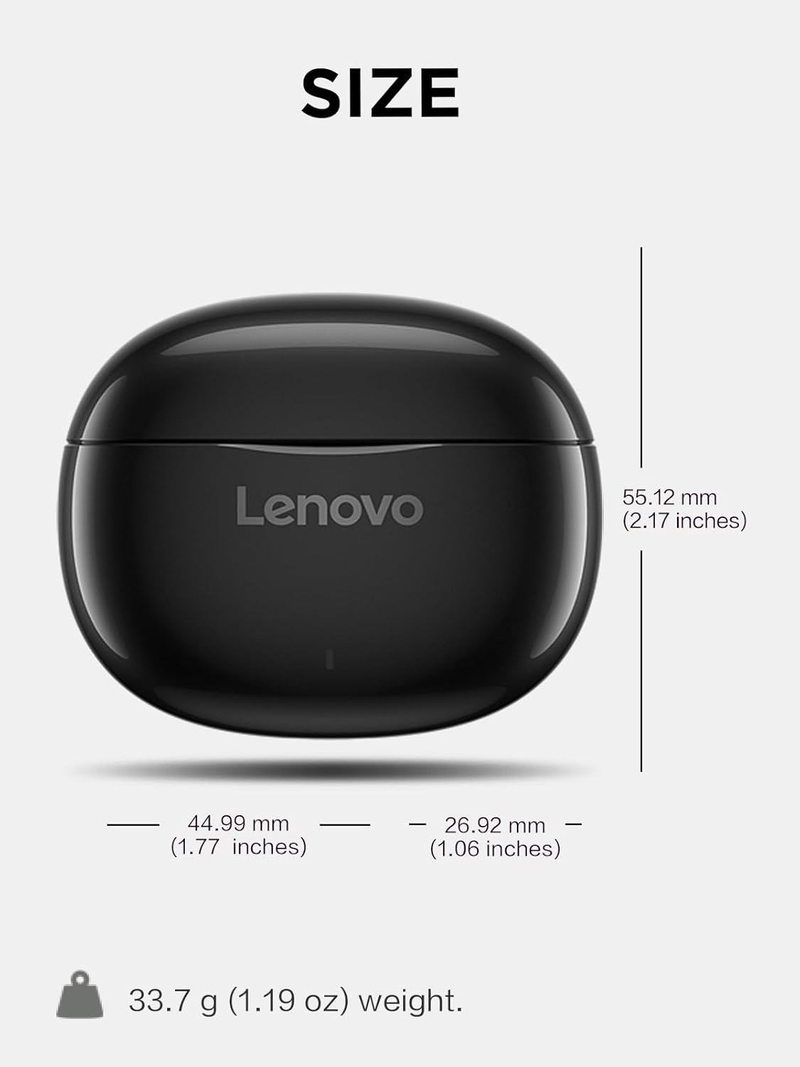 Lenovo E310 True Wireless Stereo Earbuds Bluetooth 5.3 ENC Noise-Cancelling Black In-Ear Headphones 13mm Speaker Type-C Charging 20h Battery Life for Music Calls Comfortable Fit Wireless Earbuds