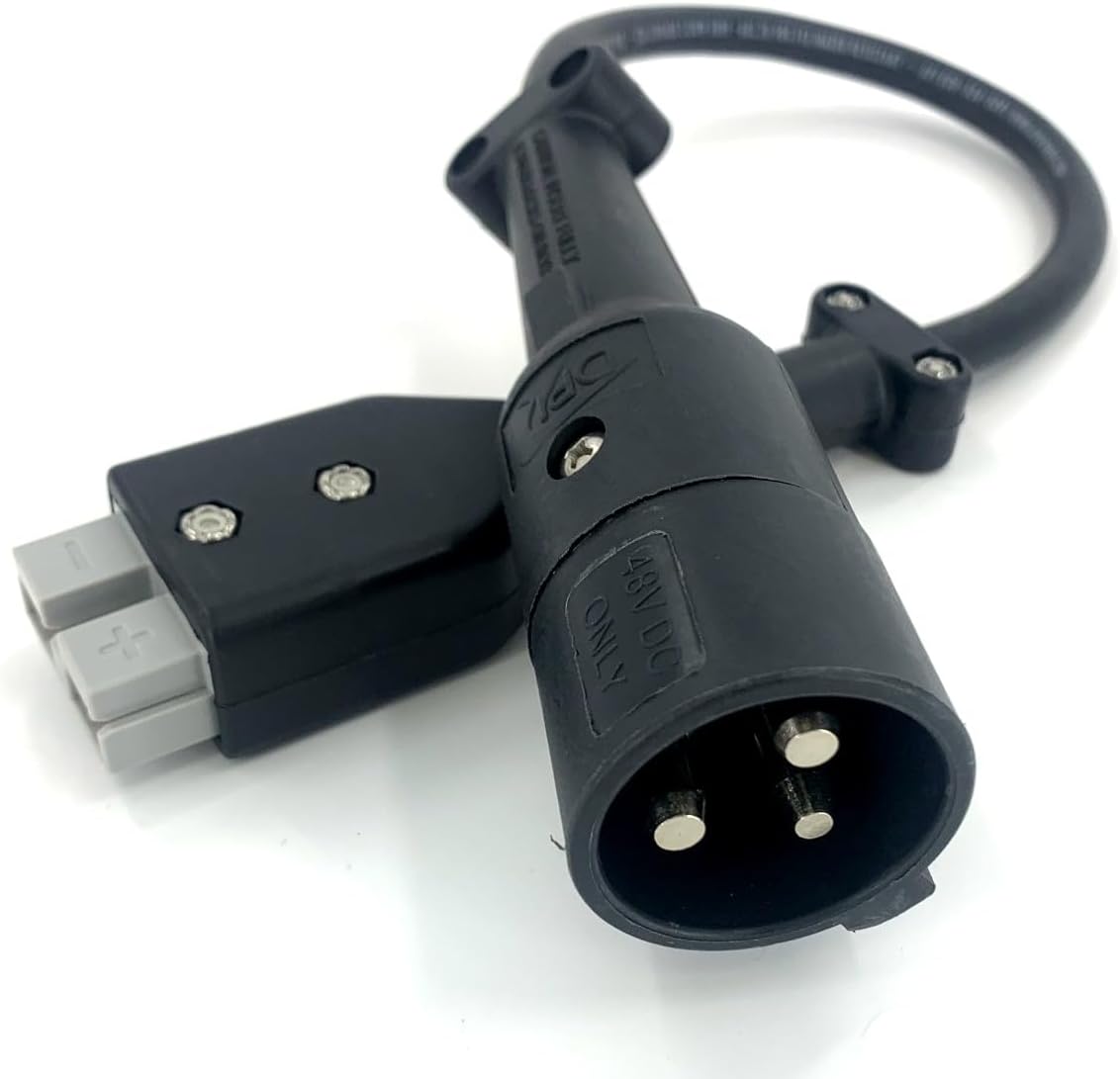 48 Volt Charger with Round 3-Pin Connector for Star Car Electric Golf Vehicles (JAC1548H-STAR)