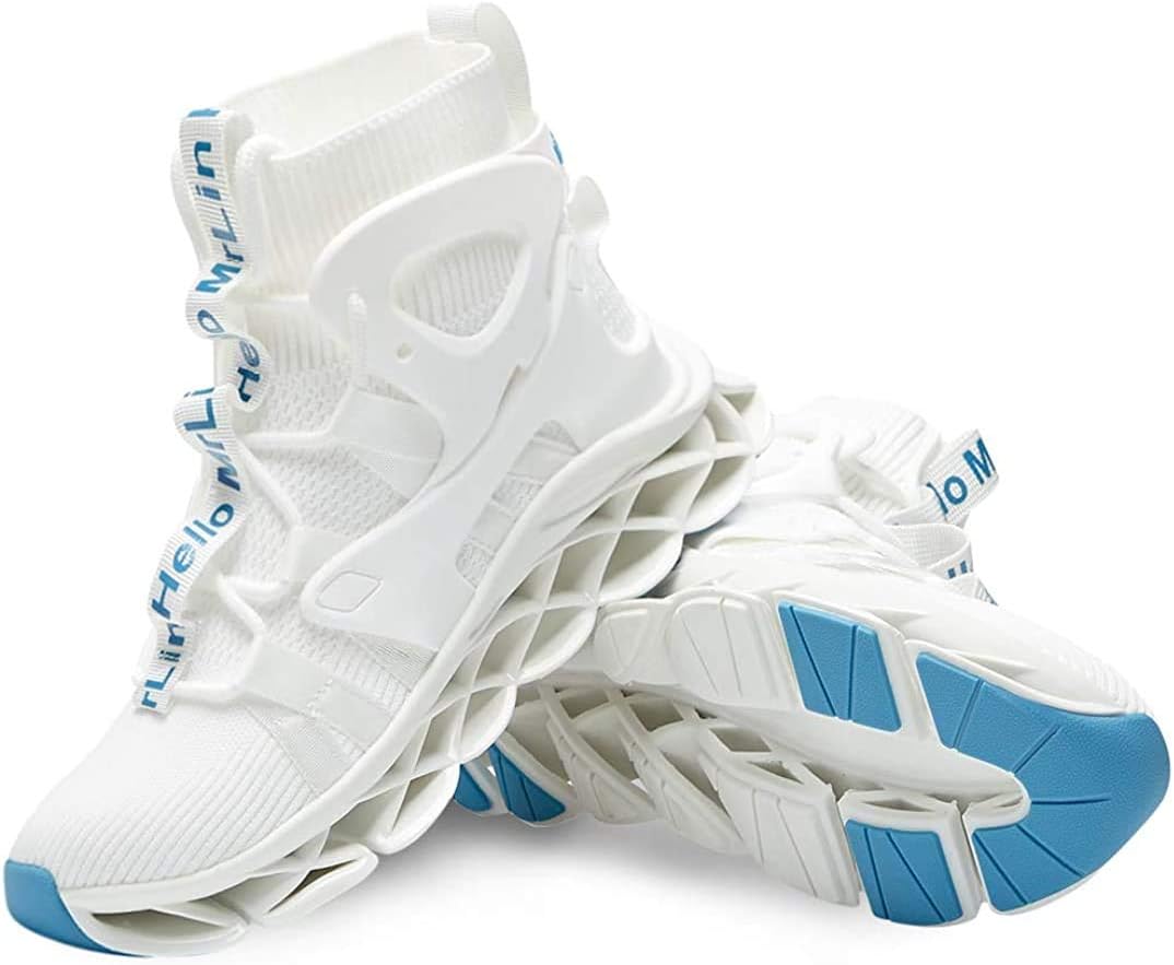 Hello MrLin Men's Running Shoes Non Slip Athletic Tennis Walking Blade Type Sneakers Hip Hop