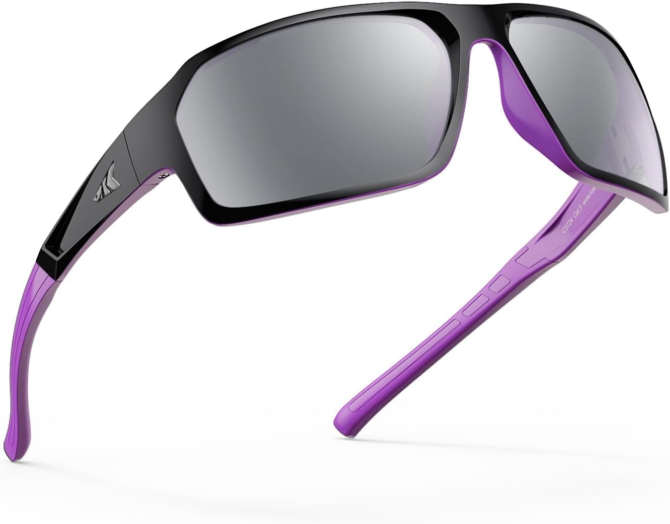 KastKing Chippewa Polarized Fishing Sunglasses, UV400 Protection Full Wrap Frame Sports Cycling Sunglasses, 1.0mm TAC Lenses