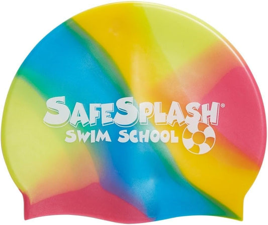 Sporti Silicone Swim Cap for Kids, Unisex Youth Swimming Cap, Protection Bathing Caps for Your Children, Aged 2-10