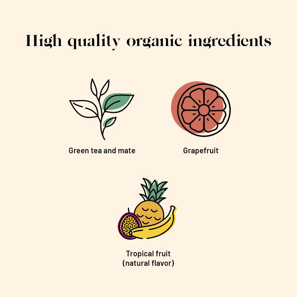 Kusmi Tea - BB Detox - Iconic Detox Tea - 100% Organic - Blend of Green Tea, Mate & Grapefruit - Organic Flavored Yerba Mate Tea - Loose Leaf - Tin Box of 3.5 oz - Quantity for about 50 cups