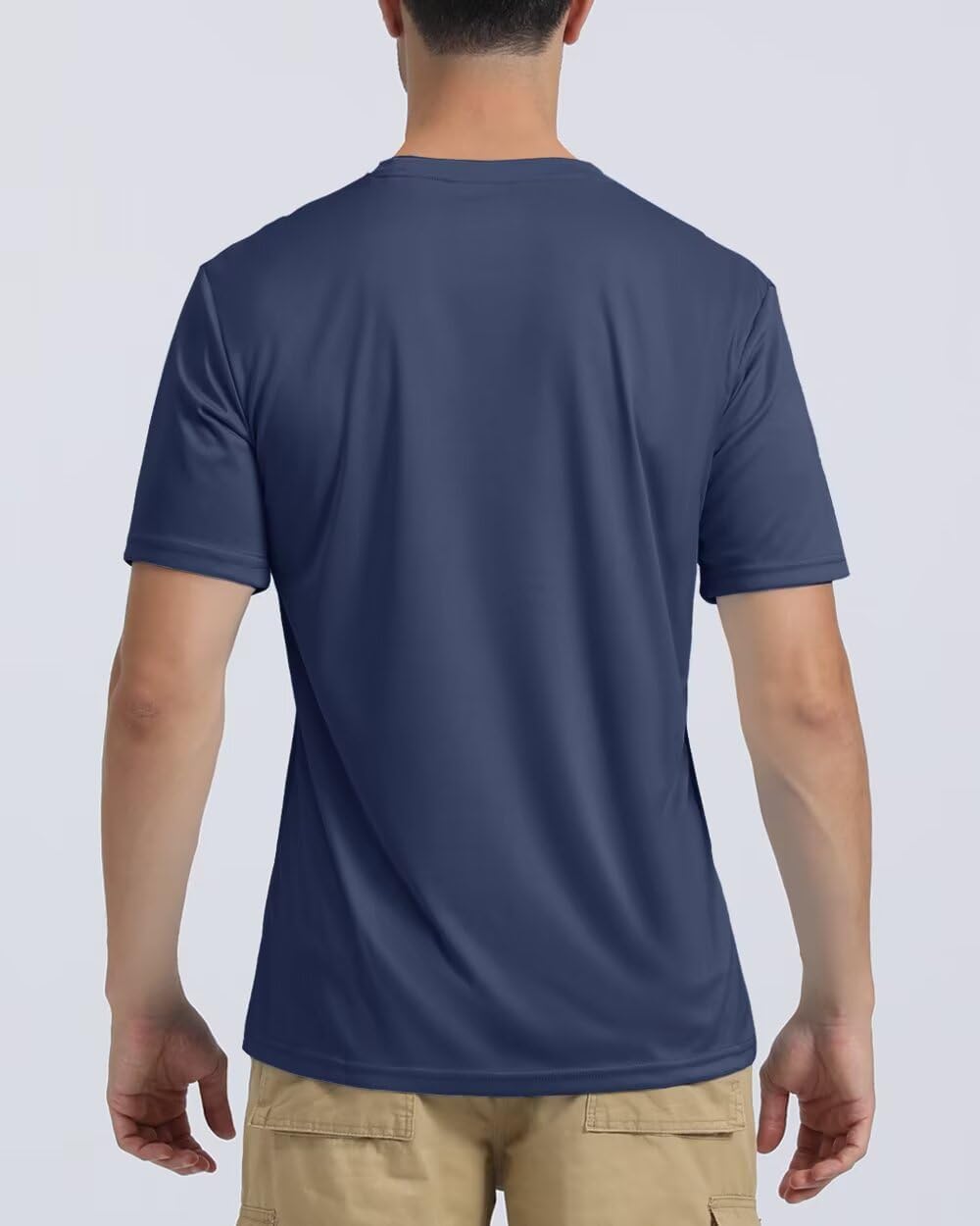 Boladeci Men's Swim Shirt Short Sleeve UPF 50+ Sun Protection SPF UV Moisture Wicking Lightweight Quick Dry Rash Guard