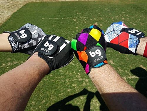 BG Bender - Mens Golf Glove, Durable Mesh Golf Gloves, Unique Golf Gloves