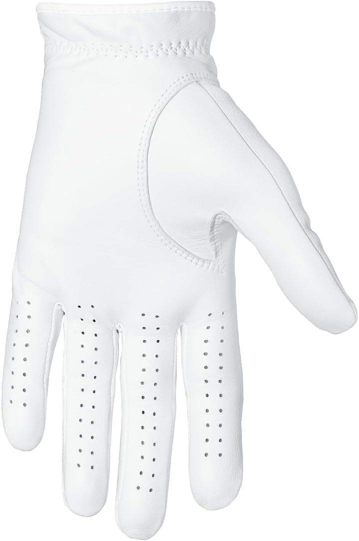 Wedge Guys Flex Premium Cabretta Leather Golf Gloves for Men w/Stretchy & Durable Microfit Spandex Back for Extra Comfort & Superior Grip in All Weather Conditions | Left Hand Mens Golf Gloves 3-Pack