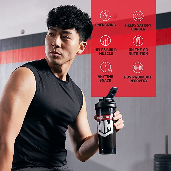 Muscle Milk Pro Series Protein Powder Supplement, Slammin' Strawberry, 2 Pound, 11 Servings, 50g Protein, 3g Sugar, 20 Vitamins & Minerals, NSF Certified for Sport, Packaging May Vary