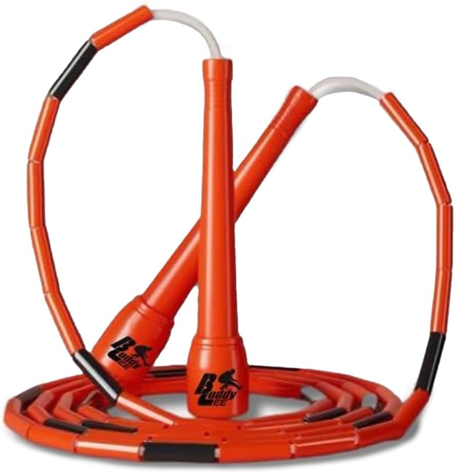 Buddy Lee New Beaded Jump Rope – Adjustable Skipping Rope for Kids & Adults – Durable, Tangle-Free Fitness Jump Rope with Ergonomic Handles for Cardio, Training & Outdoor Workouts