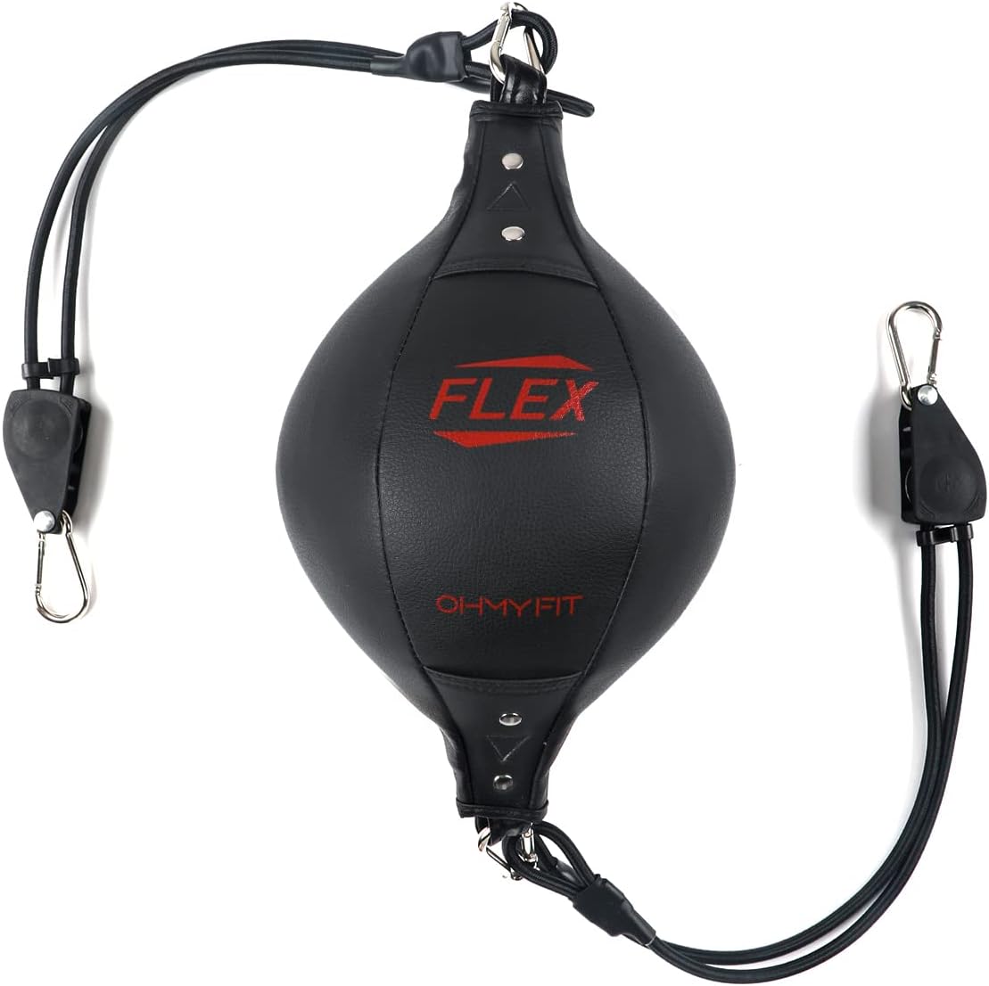 Flex Double End Punching Bag - Bungee Cords w/Special Flex Adjustable System - Durable Bladder Speed Bag - Boxing Training Equipment for Adults - Home Gym Accessories