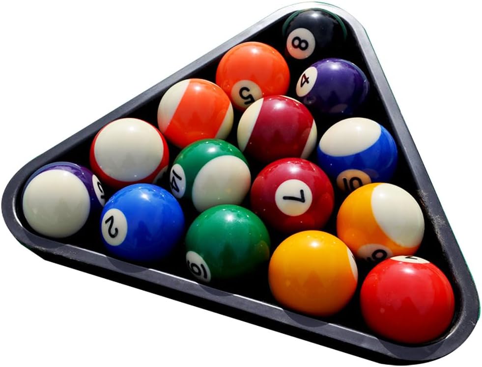 Replacement Billiards Ball, 2-1/4" Regulation Size, Object Balls with Cue Ball & Billiard #8 Ball, Standard Billiards Ball Accessories