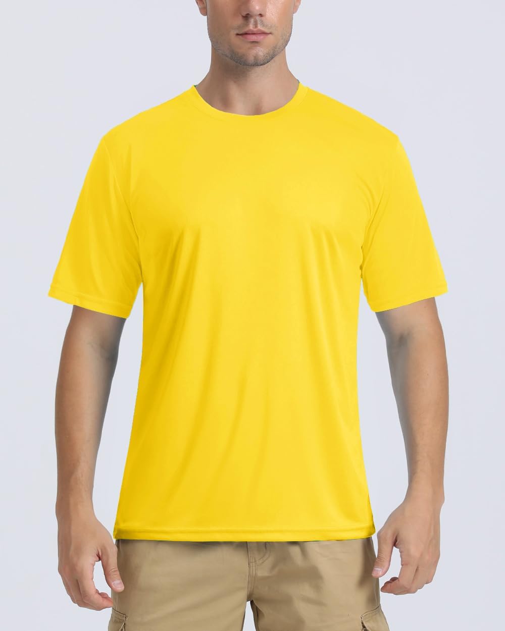 Boladeci Men's Swim Shirt Short Sleeve UPF 50+ Sun Protection SPF UV Moisture Wicking Lightweight Quick Dry Rash Guard