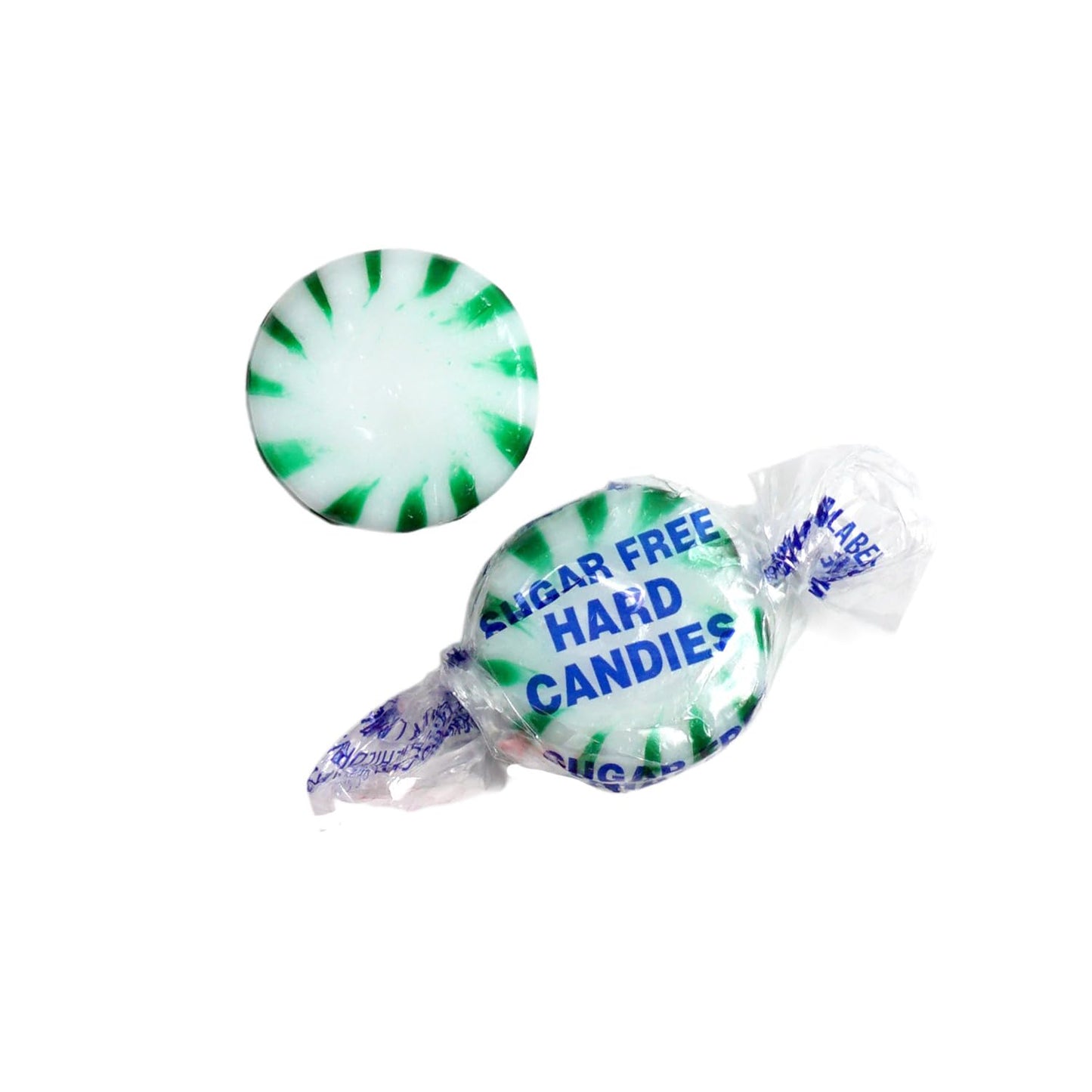 Arcor Sugar Free Spearmint Starlight Mints, 1 Pound Bulk Bag, Individually Wrapped Hard Candy, The Hampton Popcorn & Candy Company