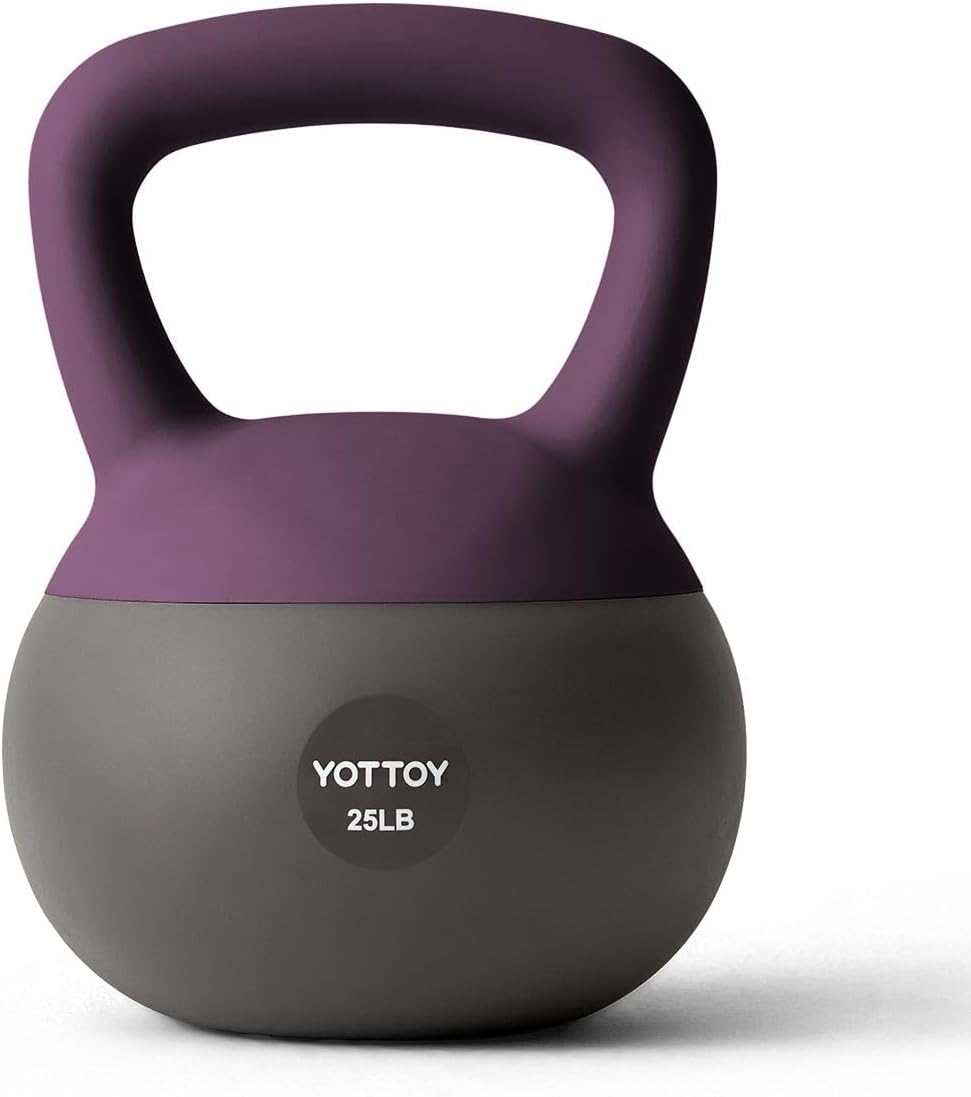 YOTTOY Soft Kettlebell, Set for Strength Training Kettlebells & Home Workouts, Soft-Sided Cushioned Base, Wide-Handle - Ideal for Men, Women, & Beginners