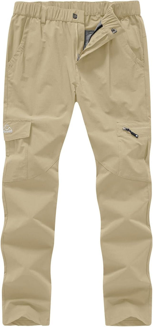 YSENTO Women's Hiking Pants Lightweight Stretch Quick Drying UPF 50 Camping Travel Work Cargo Pants 6 Pockets