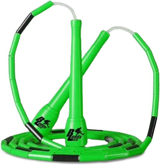 Buddy Lee New Beaded Jump Rope – Adjustable Skipping Rope for Kids & Adults – Durable, Tangle-Free Fitness Jump Rope with Ergonomic Handles for Cardio, Training & Outdoor Workouts