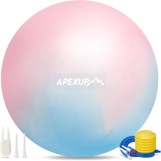 APEXUP Yoga & Pilates Ball - Anti Slip Heavy Duty Gym Ball for Fitness, Balance & Core Workout