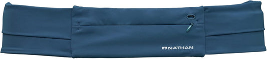 Nathan Running Belt Adjustable Fit Zipster, Zippered, Weather-Resistant Pocket & Two Quick-Stash Pockets for Running Gear, Running Fanny Pack, Walking, Hiking, Gym