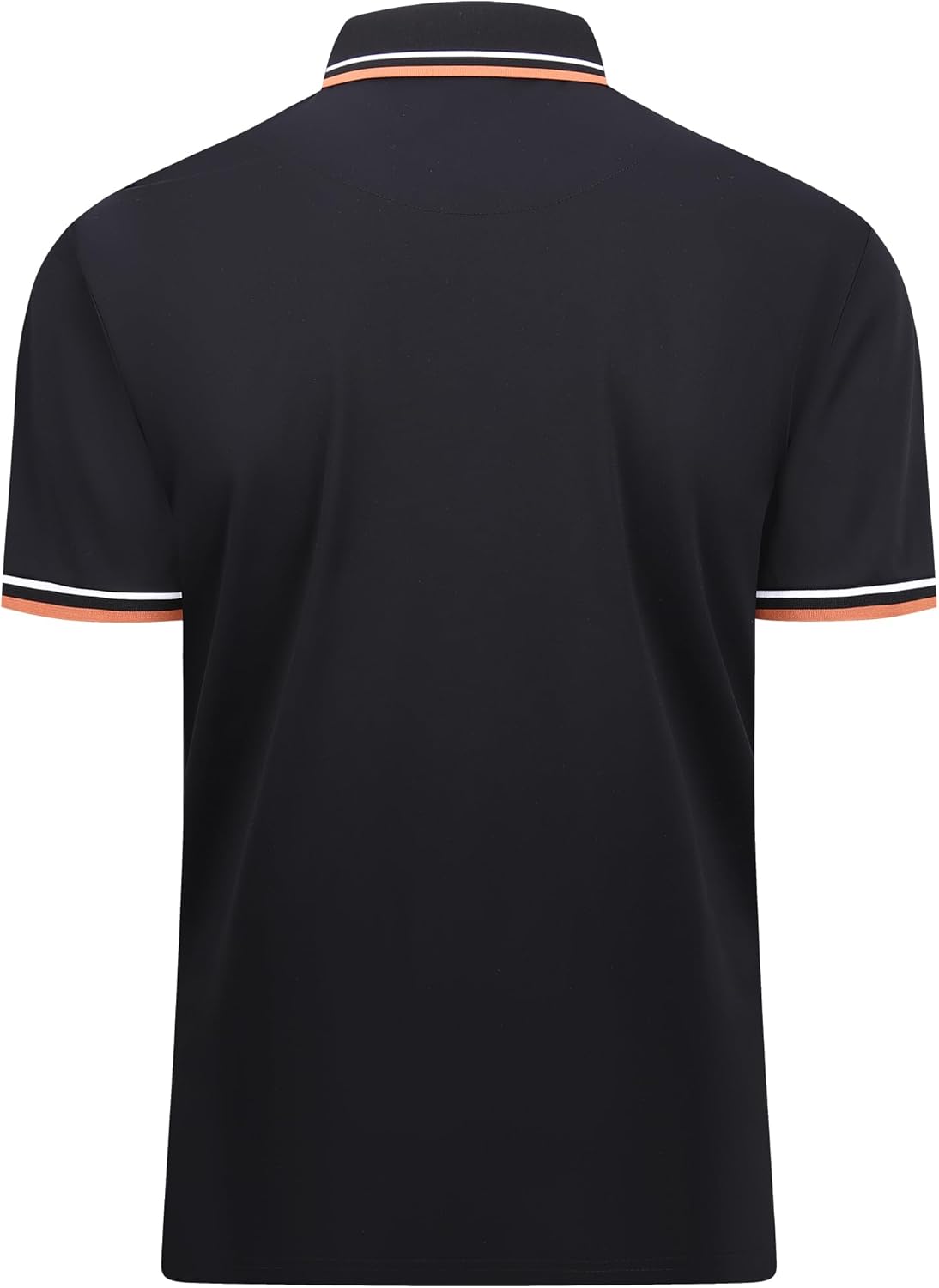 Esabel.C Jacquard Golf Shirts for Men Moisture Wicking Short Sleeve Performance Dry Fit Active Mens Polo Shirts