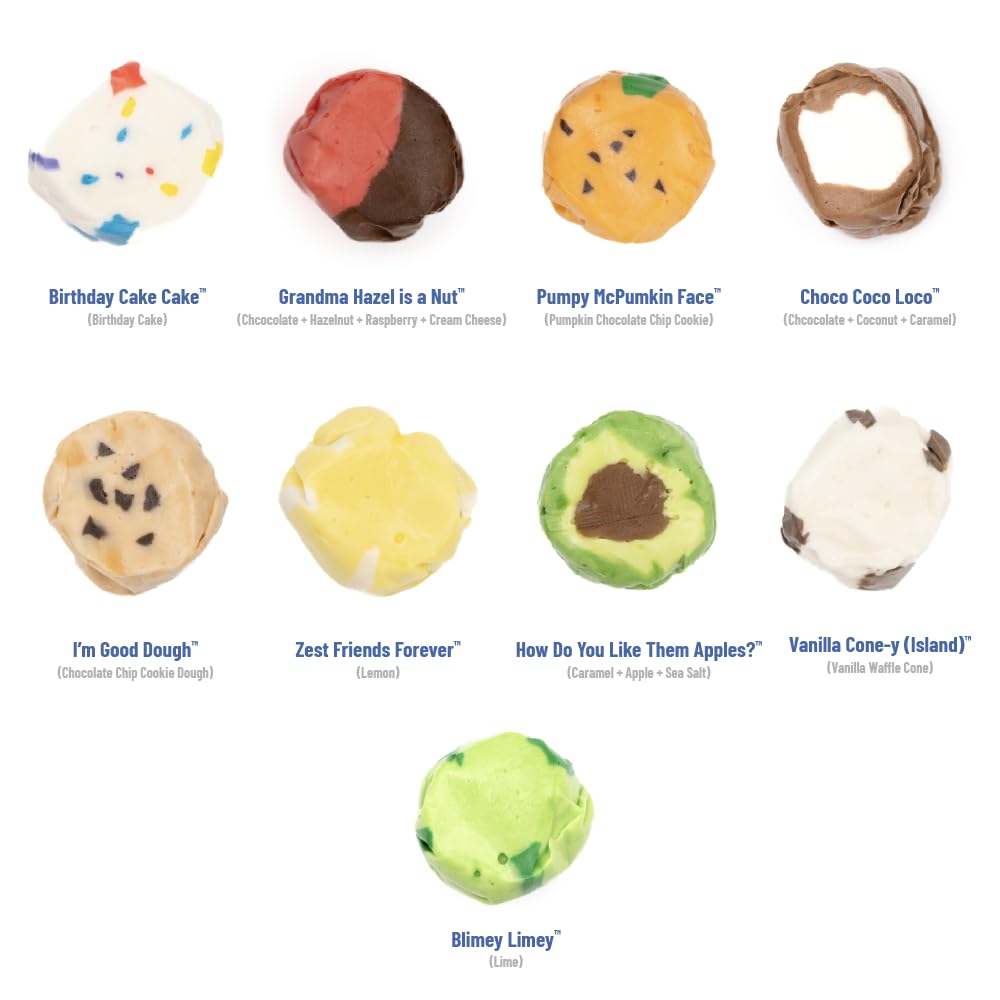 Taffy Shop Desserts Favorites, Valentine Salt Water Taffy – Assorted Gourmet Soft Chewy Candy, Variety Pack, Bulk Sweet Snack, Fresh Gift & Gluten-Free, 35 Individually Wrapped Pieces (7oz)