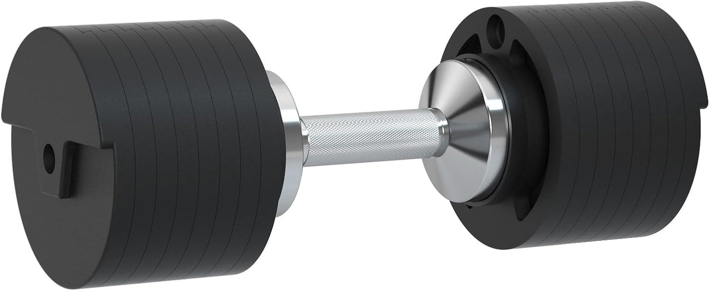 SNODE AD80 Drop Proof 80 lbs Adjustable Dumbbell Set -Adjustable Weights with Cast Iron Plates and Cradle, Knurled Handle, Fast Adjust, Compact Home Gym Equipment for Bench & Press