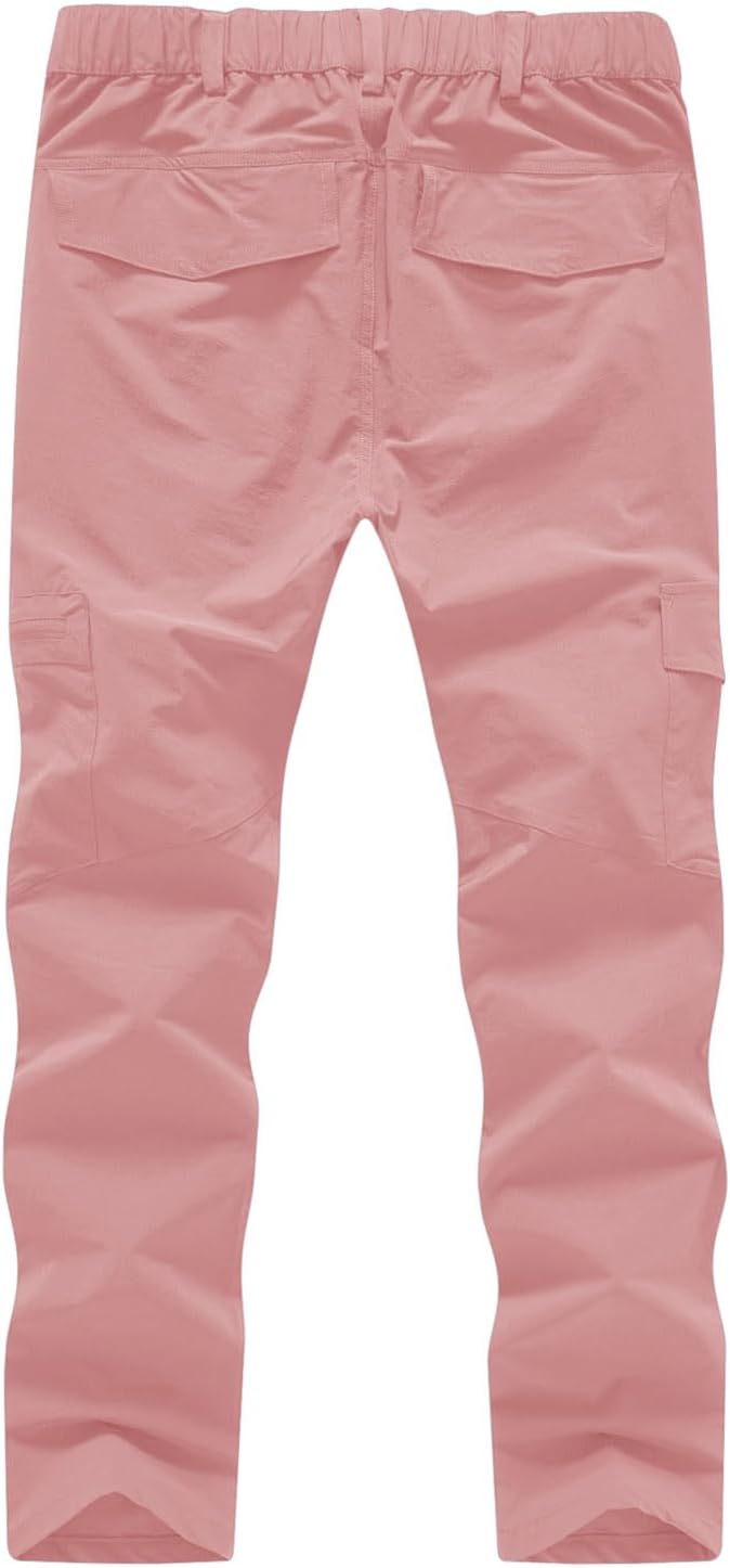 YSENTO Women's Hiking Pants Lightweight Stretch Quick Drying UPF 50 Camping Travel Work Cargo Pants 6 Pockets