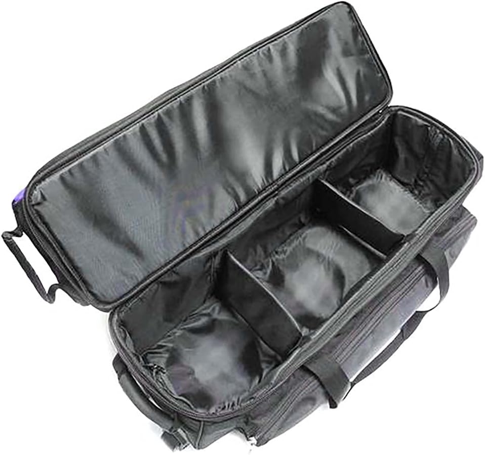 Pyramid Path Triple Tote Roller Plus Bowling Bag with Detachable Shoe Bag (Fits US Mens Size 15), Accessory and Side Pocket, Lightweight Travel Design