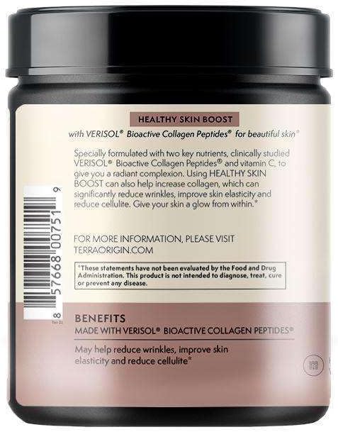 TERRA ORIGIN Collagen Hydrolyzed Peptide Powder | Supports Healthy Skin, Hair, and Nails | with Verisol and Vitamin C for Women and Men | Acai Berry