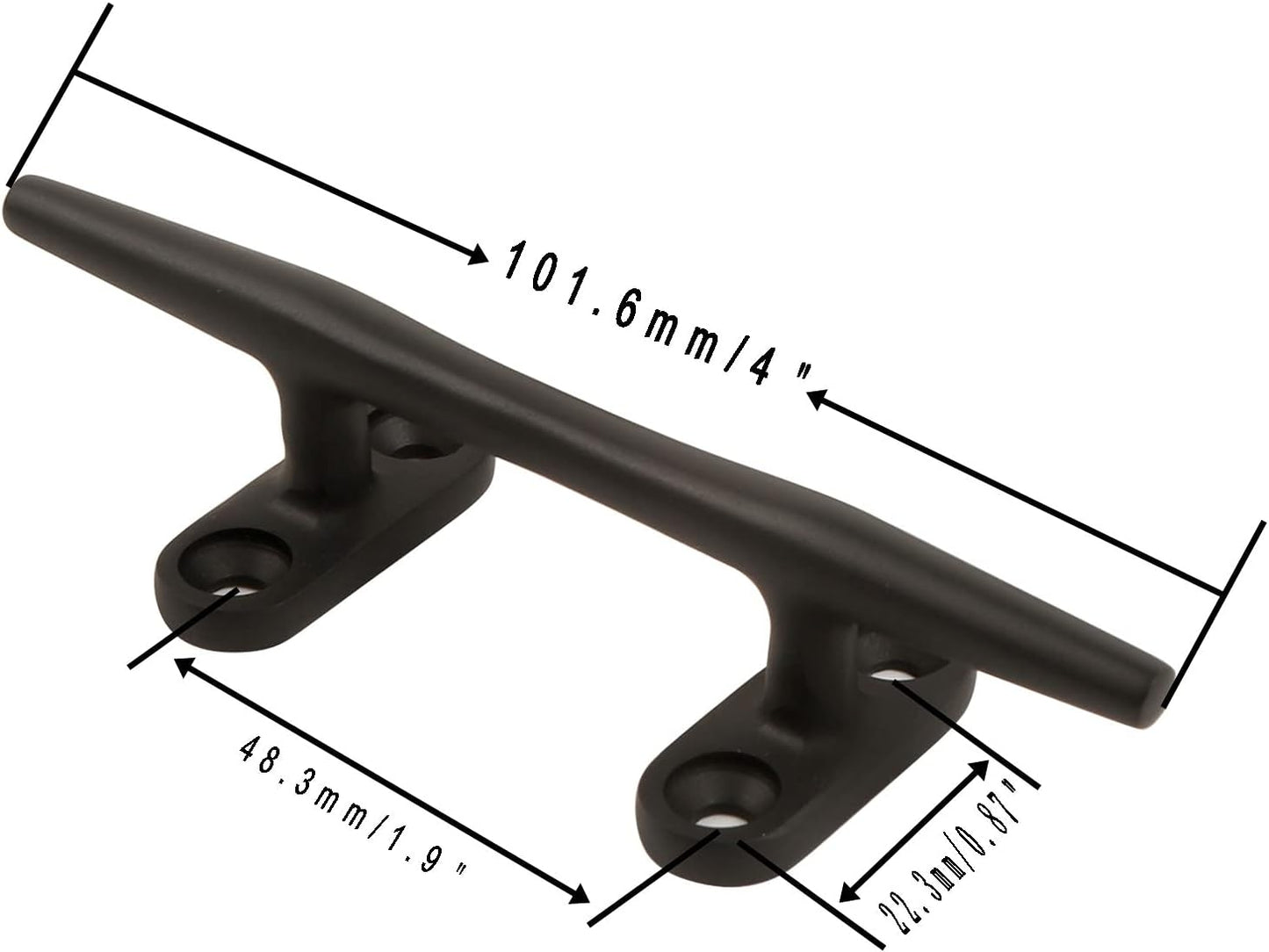 Boat Cleats 4 inch/5 inch/6 inch/8 inch Marine Dock Cleats Stainless Steel Boat Rope Cleat with Fasteners for Marine, Deck, Nautical Décor