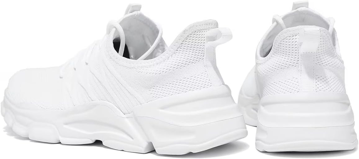 Mens Slip On Running Shoes Athletic Walking Trainers Lightweight Breathable Mesh Tennis Sneakers