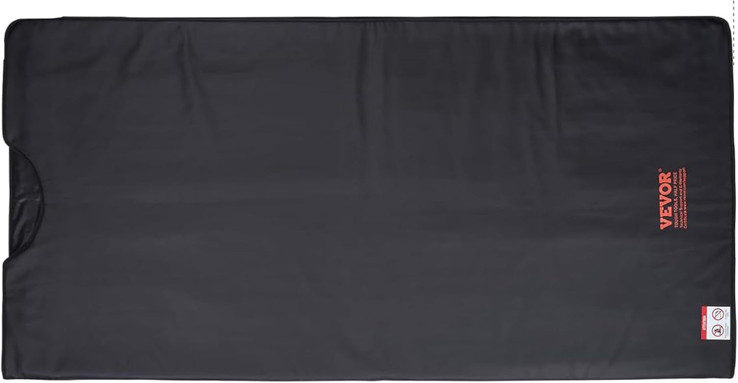 VEVOR Far Infrared Carbon Heating Sauna Blanket for Detoxification and Home Relaxation, Portable with 1-6 Level Adjustable Temperature Range (95-185℉) and 1-60 Minutes Timer