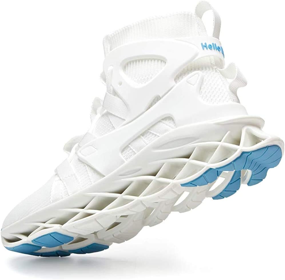 Hello MrLin Men's Running Shoes Non Slip Athletic Tennis Walking Blade Type Sneakers Hip Hop