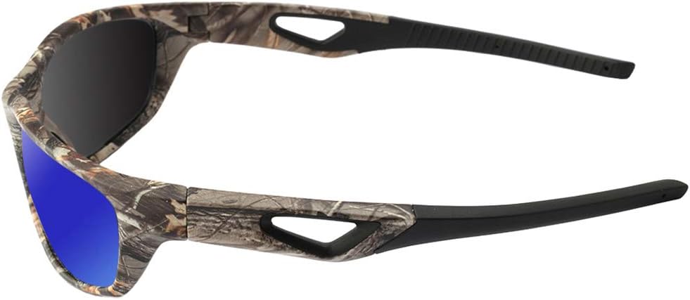 Polarized Outdoor Sports Sunglasses Tr90 Camo Frame for Men Women Driving Fishing Hunting Reduce Glare