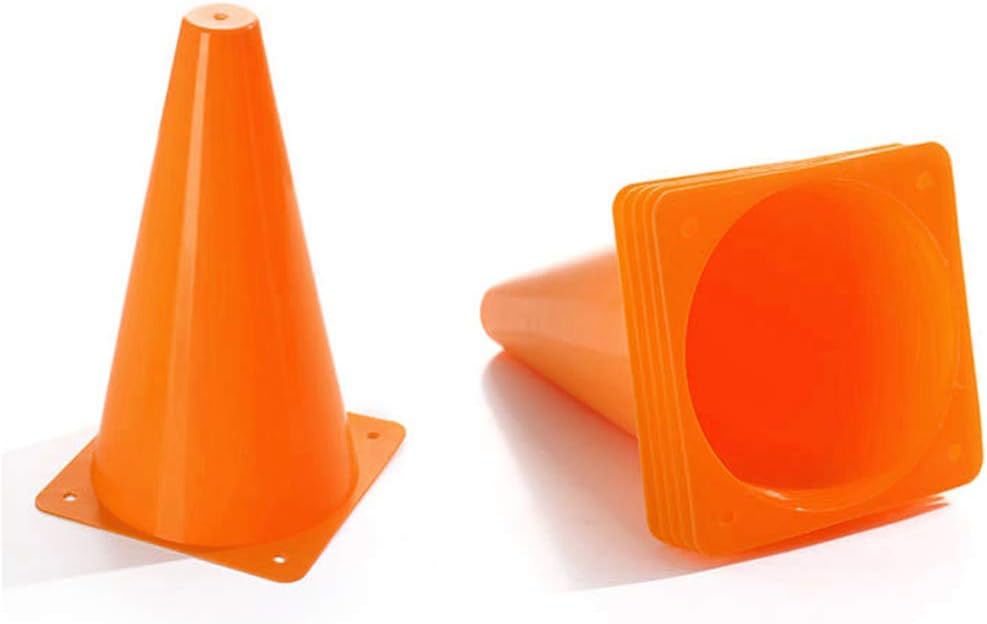 Soccer Cones (7 Inch 25 Pack), Agility Training Sports Cone Plastic with Carry Bag for Kids Football Basketball Drills Field Markers,