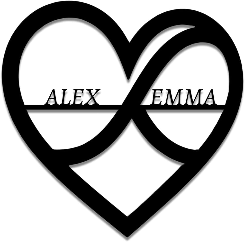 Personalized Wedding Metal Name Sign | Custom Wall Art Gifts for Couples | Custom Metal Signs |Engagement Gift | Anniversary Wedding Date Sign | Bedroom Decor for Couples