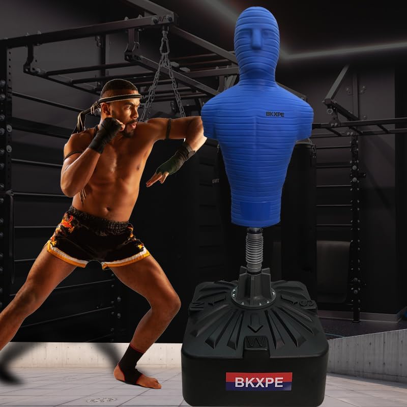 Punching Bags for Adults Silica Gel Heavy Bag Stand Bob Punching Dummy Kick Boxing Mannequin Home Gym
