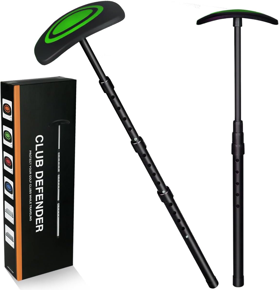 LTY Golf Travel Support Arm, Golf Travel Brace, Golf Travel Protection Kit, Golf Travel Bag Support System - Featuring a New Shape Designed for Better fit with Golf Bags