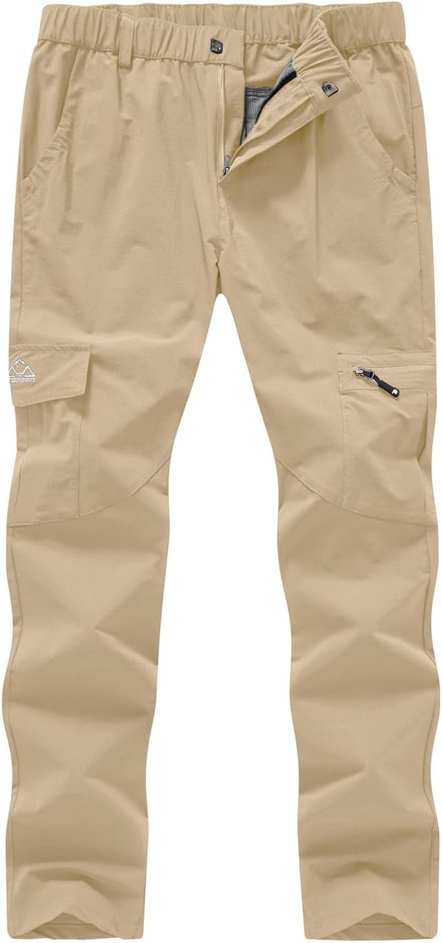 YSENTO Women's Hiking Pants Lightweight Stretch Quick Drying UPF 50 Camping Travel Work Cargo Pants 6 Pockets