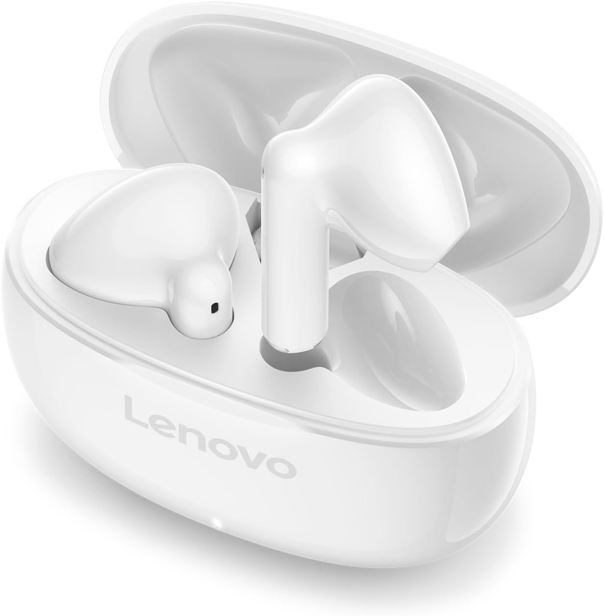 Lenovo E310 True Wireless Stereo Earbuds Bluetooth 5.3 ENC Noise-Cancelling with 13mm Speaker Type-C Charging 20h Battery Life for Music Calls Comfortable Fit Wireless - White