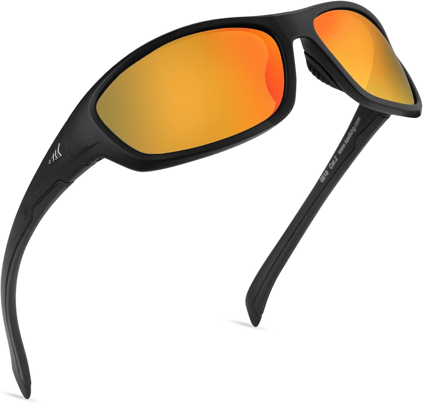 KastKing Hiwassee Polarized Sport Sunglasses for Men and Women, Wrap Sunglasses for Fishing Cycling and Running,UV Protection