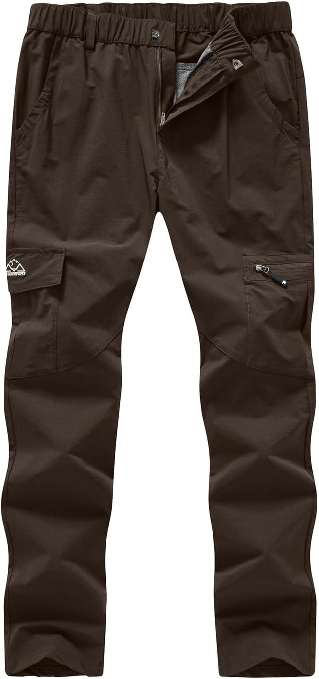 YSENTO Women's Hiking Pants Lightweight Stretch Quick Drying UPF 50 Camping Travel Work Cargo Pants 6 Pockets