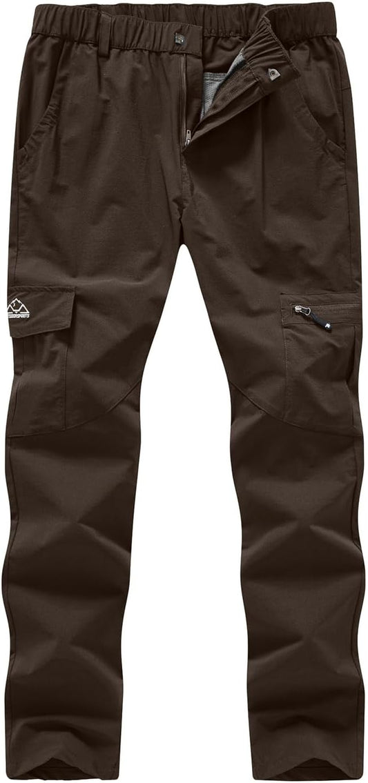 YSENTO Women's Hiking Pants Lightweight Stretch Quick Drying UPF 50 Camping Travel Work Cargo Pants 6 Pockets