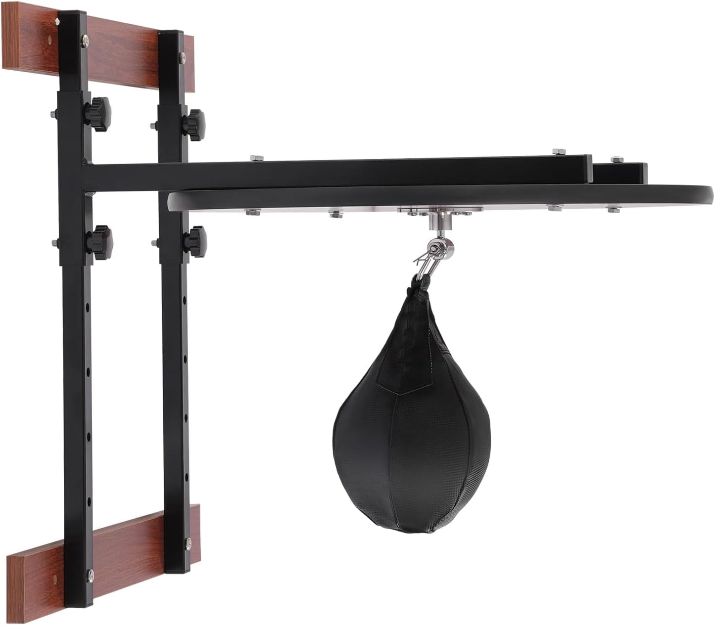 Heavy Duty Wall-Mounted Speed Bag Platform Kit, 220lbs Capacity Adjustable Height (5-Position) with PU Speed Ball - Professional Boxing Training Equipment for Home Gym, Boxing & Martial Arts