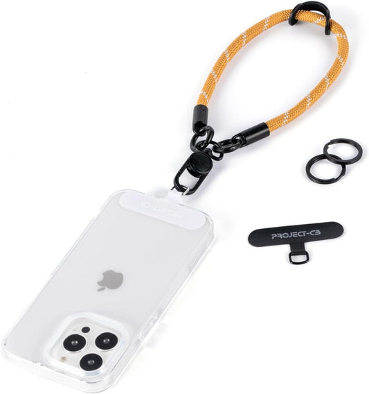 project-cb Phone Wrist Strap 1,Tether Tab 2,Phone Wristlet,Lanyard Wrist Strap,Key Holder,KeyChain,KeyRing×2(Khaki)