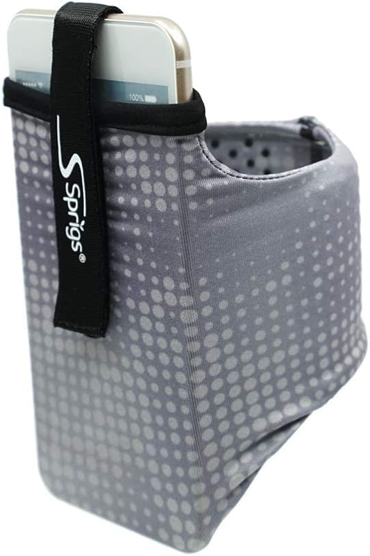 Sprigs Phone Armband Sleeve for iPhone 14, 13, 12, 11, X Galaxy Z, S22, S21, S20 Google Pixel 7, 6, 5. The Lightest & Most Comfortable Running Armband, Stretches to Fit All Phones with Case for Women & Men