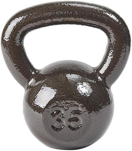 Cast Iron Kettlebell Weights for Home Gym, Heavy Duty Strength Training, Workout Equipment for HIIT, Functional Fitness