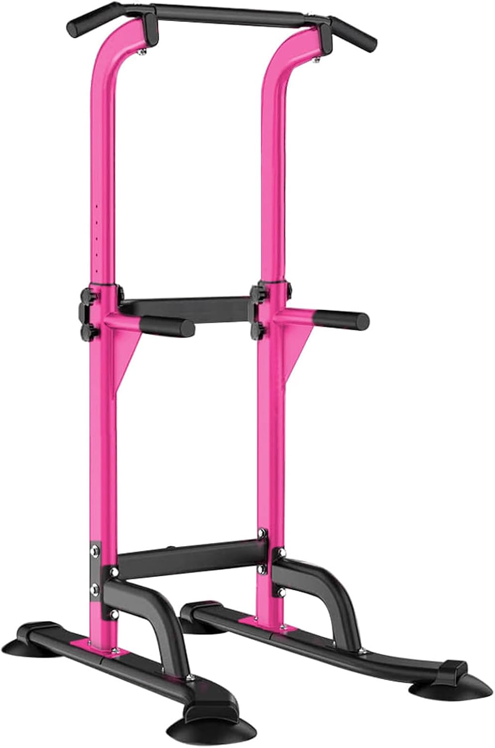 SogesHome Power Tower Pull Up Bar and Dip Station Adjustable Height Dip Stand Multi-Functional Strength Training Fitness Workout Station