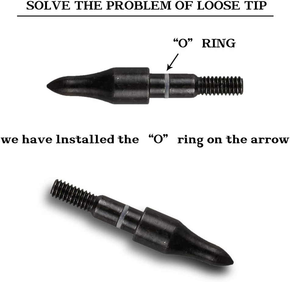 30/32" Inch ST0.006 Hunting Arrows for Compound & Recurve Bow,100% Carbon Archery Target Arrows with Removable Tips for Accurate Hunters & Bowhunters (Pack of 12)