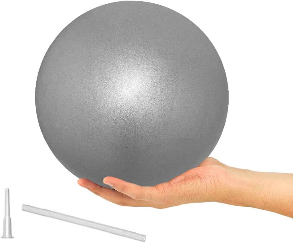 9 Inch Exercise Pilates Ball Mini Exercise Barre Ball for Yoga,Stability Exercise Training Gym Anti Burst and Slip Resistant Balls Physical Therapy Improves Balance, Core Strength