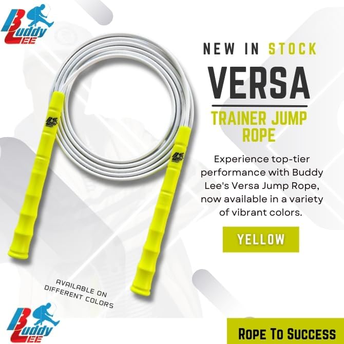 Buddy Lee New Versa Trainer Jump Rope – Adjustable Speed Rope for Fitness, Cardio & Training – Lightweight, Durable & Ergonomic Handles