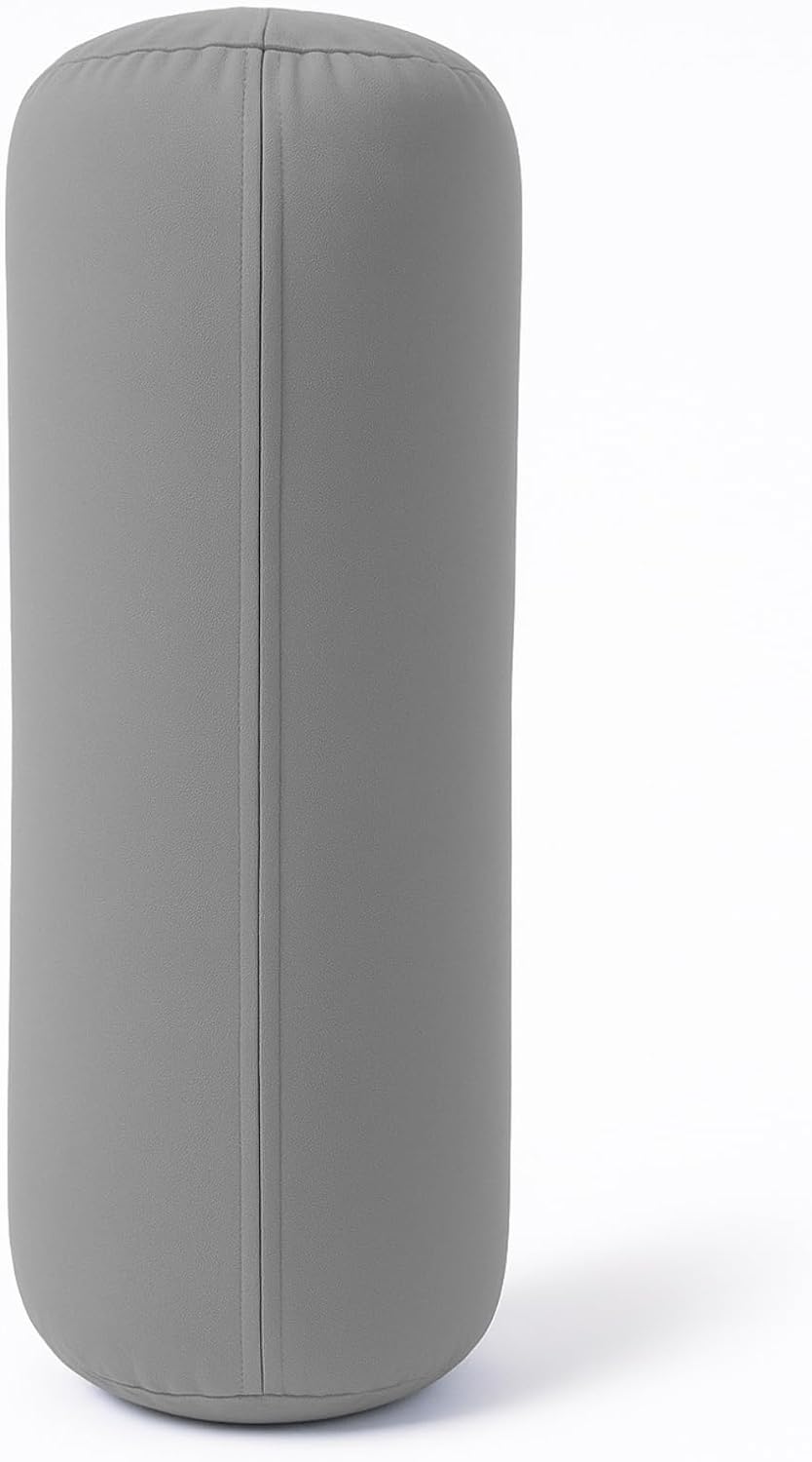 Yogikuti Iyengar Yoga Bolster for Restorative Yoga and Meditation – Lightweight Cotton Support Pillow with Handle for Easy Carry, Versatile for Pose Modification, Balance, Back Relief, and Relaxation