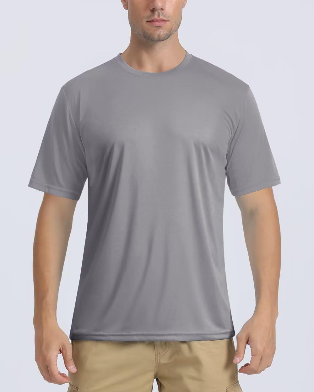 Boladeci Men's Swim Shirt Short Sleeve UPF 50+ Sun Protection SPF UV Moisture Wicking Lightweight Quick Dry Rash Guard